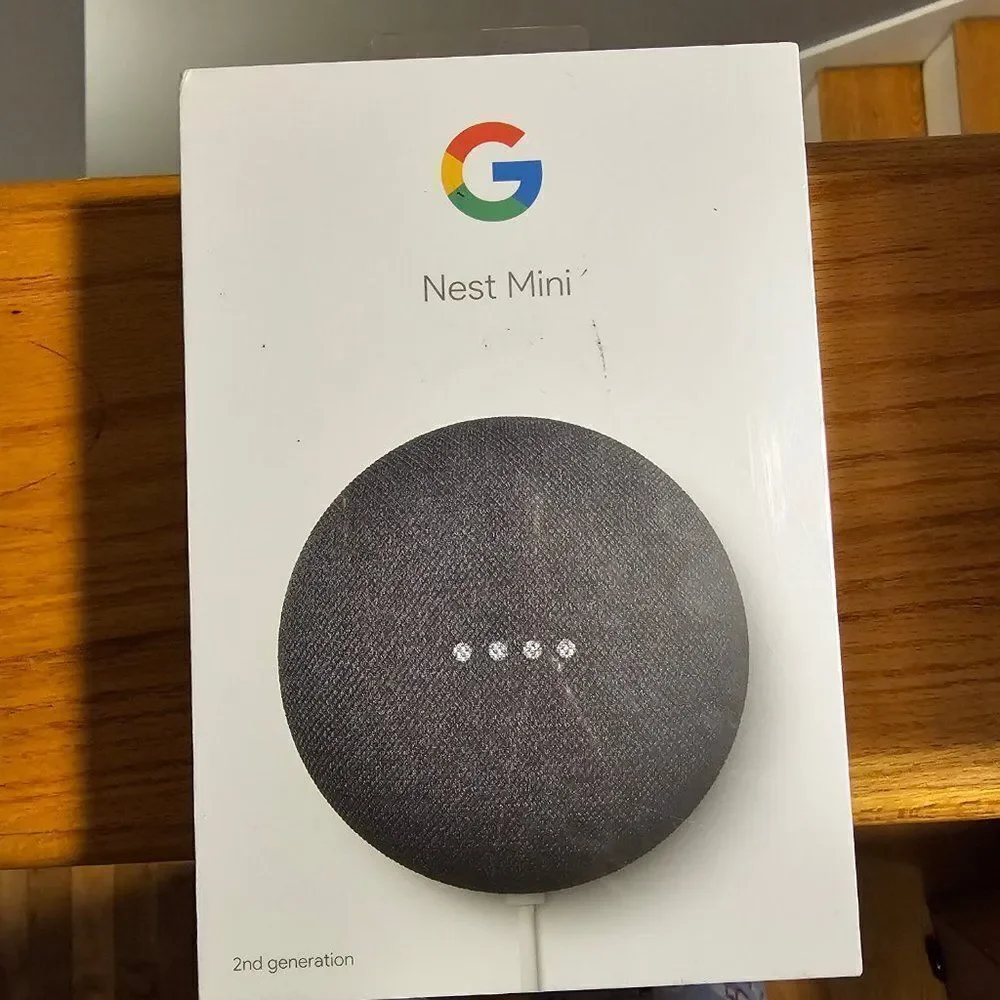 Google Nest Mini Charcoal Grey 2nd Generation Assistant Smart Home Speaker